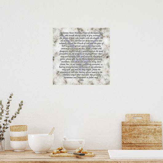 St. Michael - Swords and Shield Poster (Keuken)