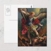 St. Michael the Archangel Briefkaart (Voorkant / Achterkant)