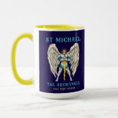 St Michael The Archangel Catholic Prayer Mug (Gauche)