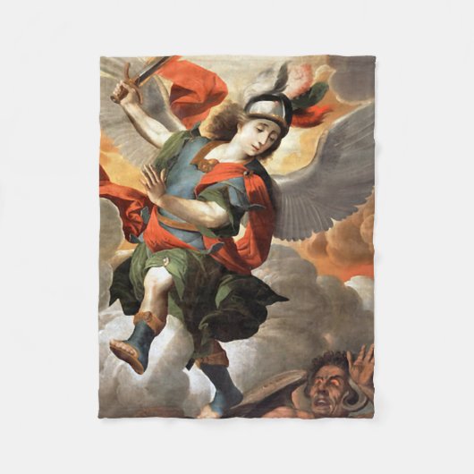 St. Michael the Archangel Fleece Blanket Deken (Voorkant)