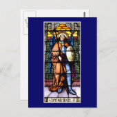 St. Michael The Archangel Glas in lood Window Briefkaart (Voorkant / Achterkant)