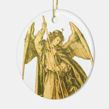 St. Michael the Archangel Gold Medieval Angel