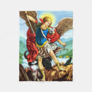 St. Michael the Archangel katholieke vlootsbank Fleece Deken