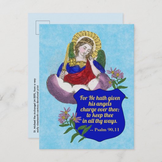 St. Michael the Archangel (M 009) Briefkaart (Voorkant / Achterkant)