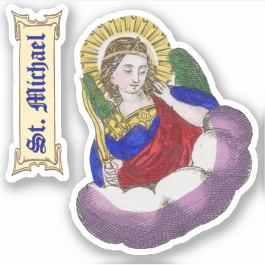 St. Michael the Archangel (M 009) Sticker (Voorkant)