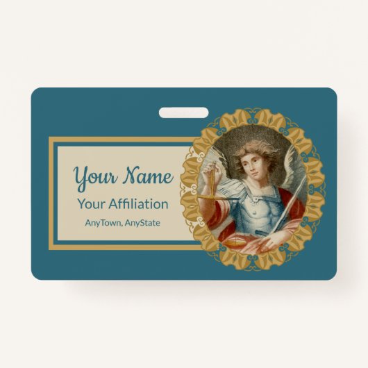 St. Michael the Archangel (M 010) Badge (Voorkant)