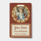 St. Michael the Archangel (M 010) Badge (Achterkant)