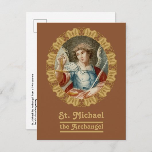 St. Michael the Archangel (M 010) Briefkaart (Voorkant / Achterkant)