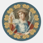 St. Michael the Archangel (M 010) Ronde Sticker (Voorkant)