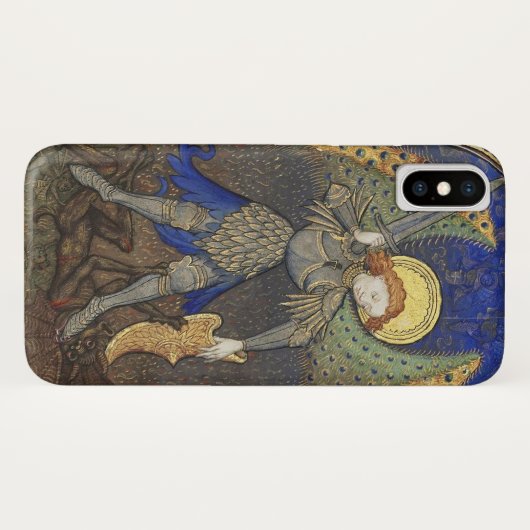 St. Michael the Archangel met Devil Case-Mate iPhone Case (Achterkant (horizontaal))