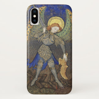 St. Michael the Archangel met Devil iPhone X Hoesje