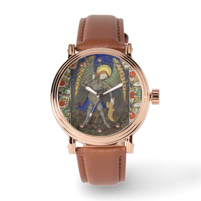 St. Michael the Archangel met Devil Horloge (Voorkant)
