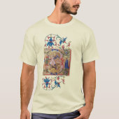 St. Michael the Archangel Monogram Antiek Miniatu T-shirt (Voorkant)