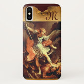 St. Michael the Archangel Monogram Case-Mate iPhone Case (Achterkant)