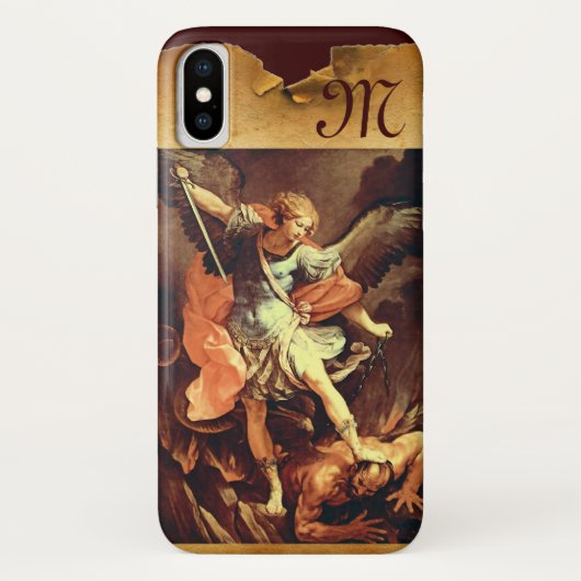 St. Michael the Archangel Monogram Case-Mate iPhone Case (Achterkant)