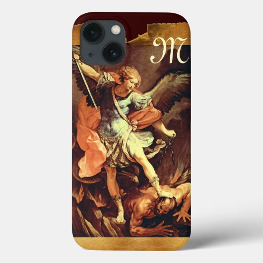 St. Michael the Archangel Monogram Case-Mate iPhone Case (Achterkant)