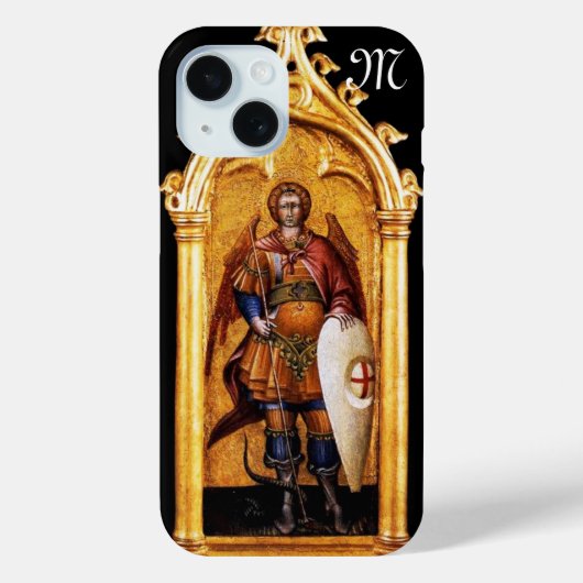 St. Michael the Archangel Monogram Case-Mate iPhone Case (Achterkant)