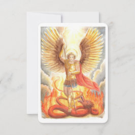 St.Michael the Archangel Prayer Card Kaart