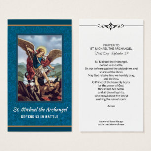 St. Michael the Archangel Prayer Heilige Kaart