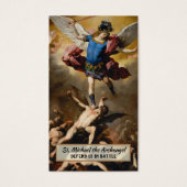St. Michael the Archangel Prayer Heilige Kaart (Voorkant)