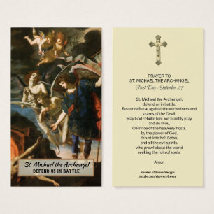 St. Michael the Archangel Prayer Heilige Kaart