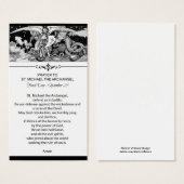 St. Michael the Archangel Prayer Heilige Kaart (Voorkant /achterkant)