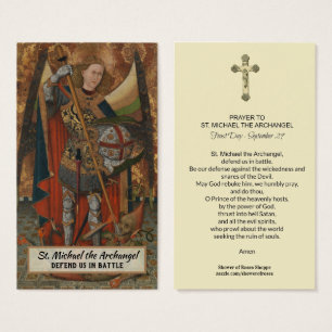St. Michael the Archangel Prayer Heilige Kaart