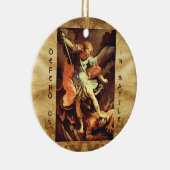 St. Michael the Archangel Prayer Keramisch Ornament (Rechts)