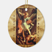 St. Michael the Archangel Prayer Keramisch Ornament (Links)