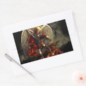 St. Michael the Archangel Rechthoekige Sticker (Envelop)