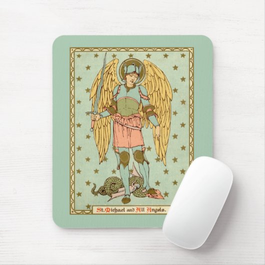 St. Michael the Archangel (RLS 12) (Stijl 1) Muismat (Met muis)