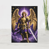 St. Michael the Archangel Roman rooms-katholiek Feestdagen Kaart (Achterkant)