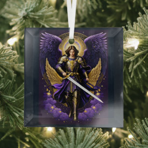 St. Michael the Archangel Roman rooms-katholiek Glas Ornament