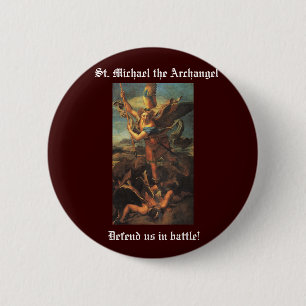 St. Michael the Archangel Ronde Button 5,7 Cm