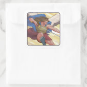 St. Michael the Archangel Vierkante Sticker (Tas)
