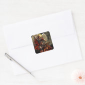 St. Michael the Archangel Vierkante Sticker (Envelop)