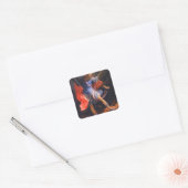St Michael The Archangel Vierkante Sticker (Envelop)