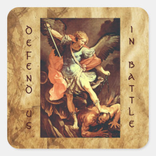 St. Michael the Archangel Vierkante Sticker