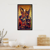 St. Michael Vanquishing Devil als middeleeuwse Kni Poster (Keuken)