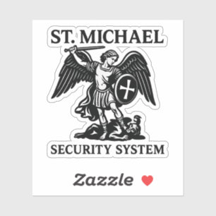 St. Michael veiligheidssysteem religieus Sticker