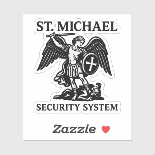 St. Michael veiligheidssysteem religieus Sticker (Vel)