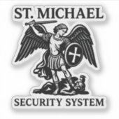 St. Michael veiligheidssysteem religieus Sticker (Voorkant)