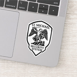 St. Michael veiligheidssysteem religieus Sticker