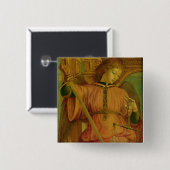 St. Michael Vierkante Button 5,1 Cm (Voorkant /achterkant)
