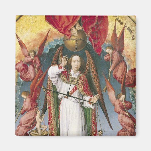 St. Michael Weighing the Souls Magneet (Voorkant)