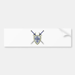 St Michael - Zwaarden en Schild Bumpersticker