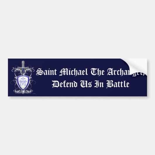 St. Michaels Sword Bumpersticker (Voorkant)