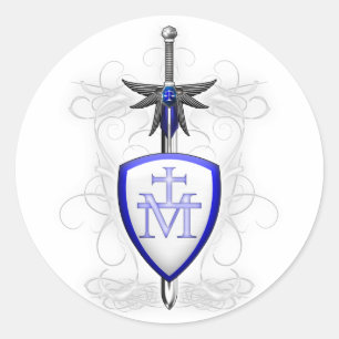 St. Michaels Sword Ronde Sticker
