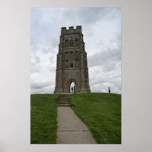 St. Michael's Tower op Glastonbury Tor Poster