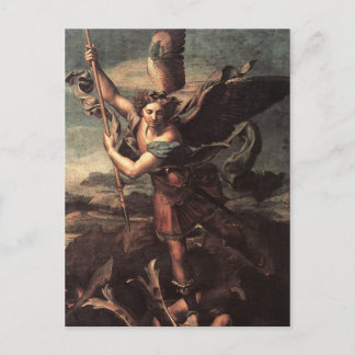 St Micheal en de Devil Briefkaart